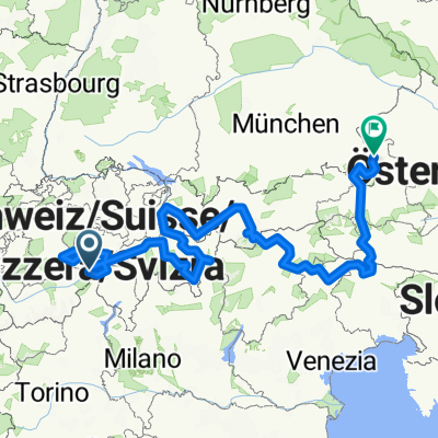Andermatt to Salzburg via the Dolomites