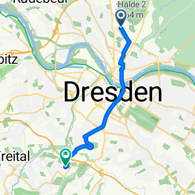 Stauffenbergallee-Heidelberger Straße entlang Linie 3