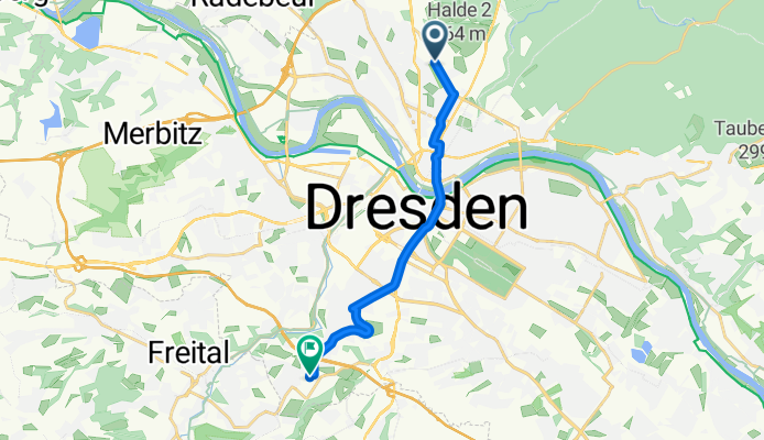 Stauffenbergallee-Heidelberger Straße entlang Linie 3