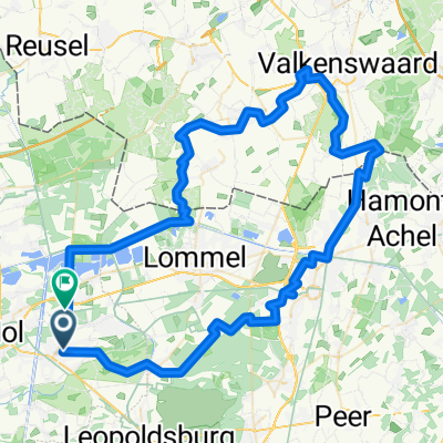 Balen_Kedrkhoven Neerpelt_achel Valkenswaard_weersbosch_Rauw 86km