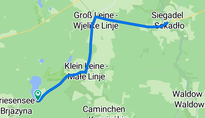 Radstrecke Spreewaldtriathlon