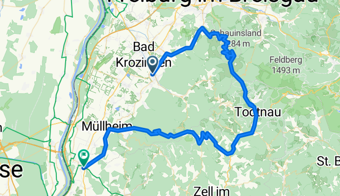 Staufen Schliengen ueber Schauinsland