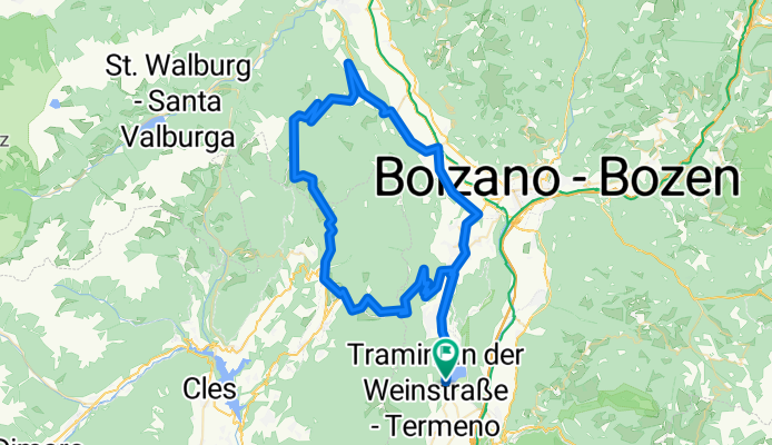 Lago Caldaro - Mendel - Gampen - Meran - Kaltern