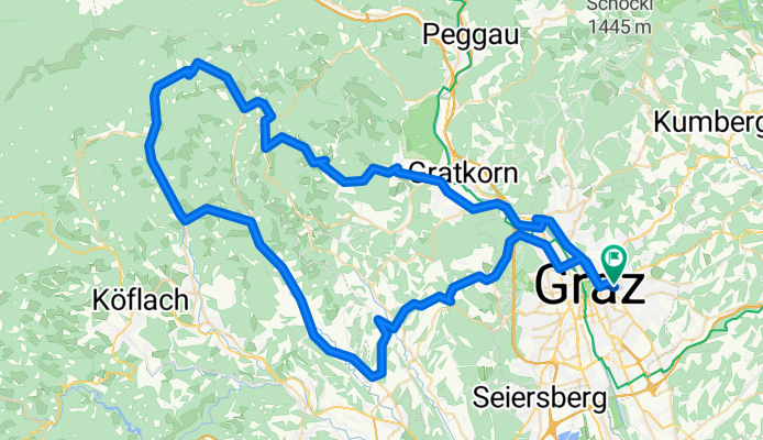 Graz-Pleschkogel-Geistthal-Söding-Thalersee-Graz