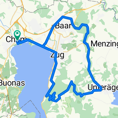 Cham - Ägeri - Zugerberg - Cham
