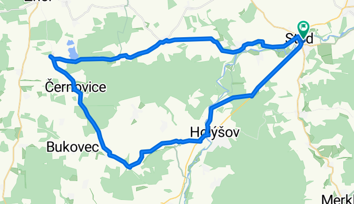 Stod - Jivjany - Černovice - Štěchov - Holýšov - Stod