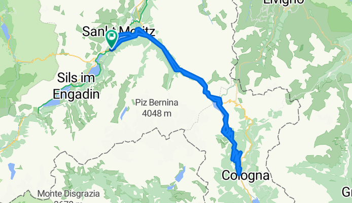 St. Moritz - Berninapass - Poschiavo - St. Moritz