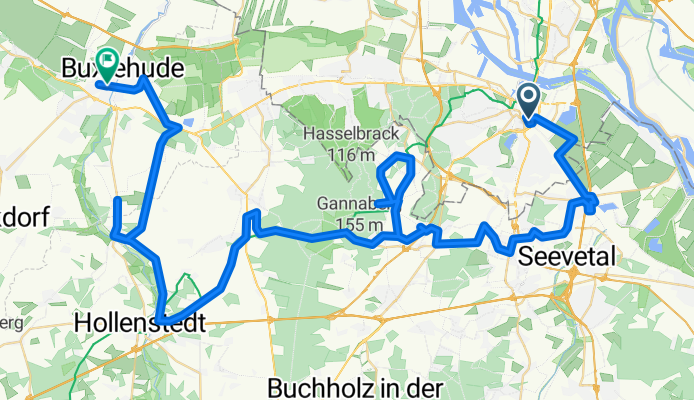 Marsch, Harburger Berge Geest