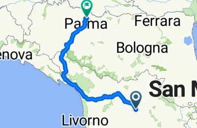 Route in der Bikemap App öffnen