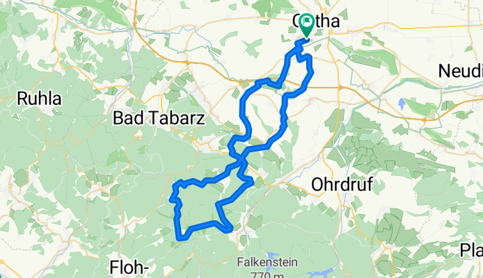 Trainingsstrecke über Spießberghaus / Neues Haus