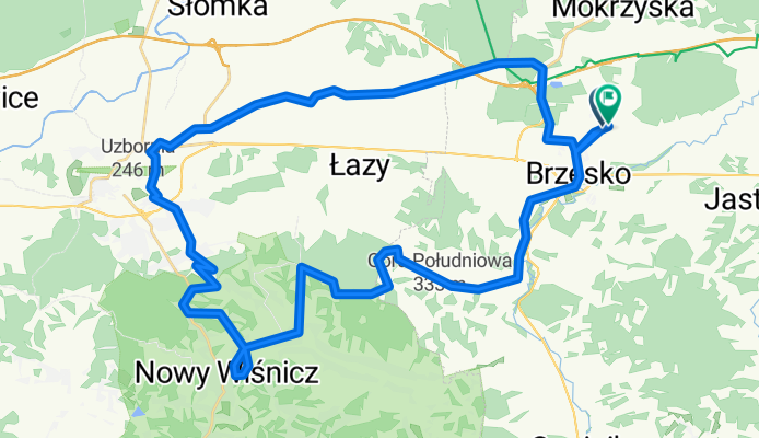 Brz-PorębaSpytk-NowyWiśnicz-Bochnia-Brz