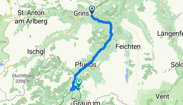 Landeck nach Nauders