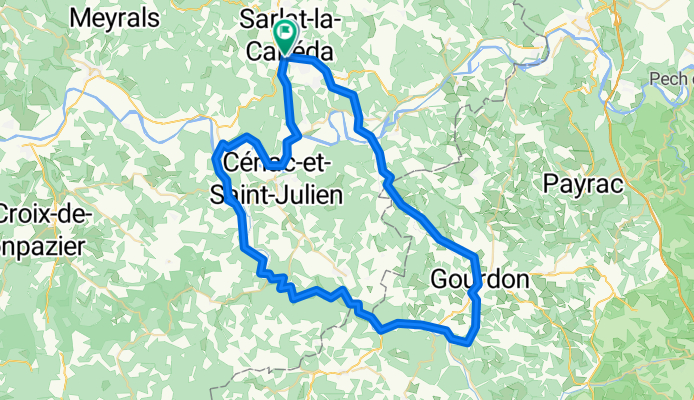CIRCUIT N°1 BIS CARSAC GOURDON DAGLAN CASTELNAUD SARLAT