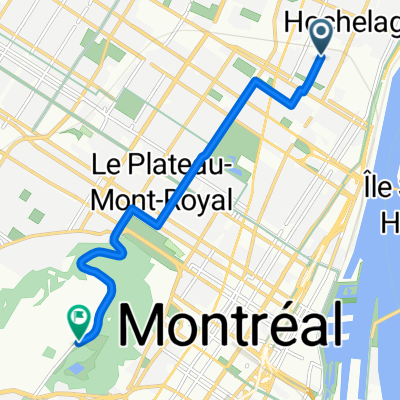 De chez moi jusqu'au sommet du Mont-Royal