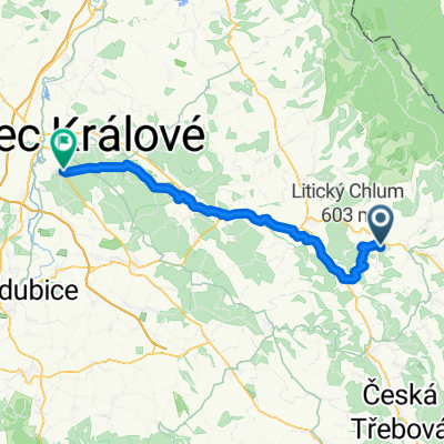 Cesta z tábora Poutníků