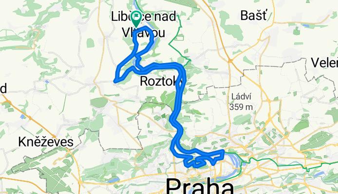 Libčice,Úholičky,Roztoky,Praha HolešoviceŘež,Libčice