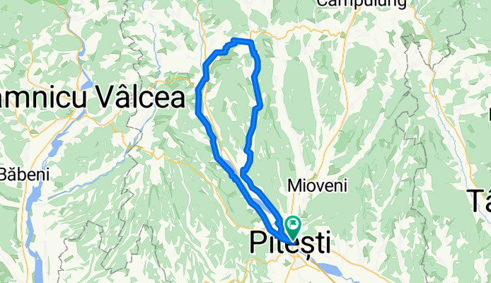 Pitesti - Valsanesti - Curtea de Arges - Merisani - Pitesti