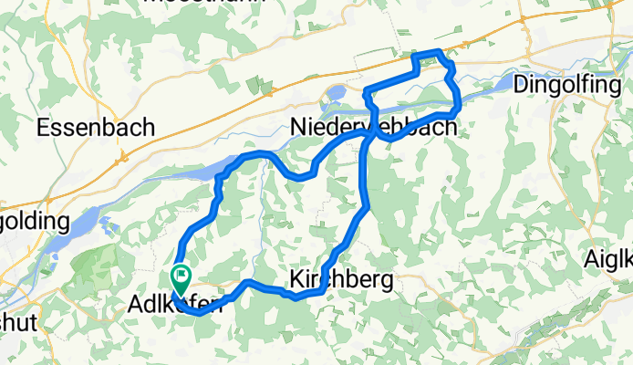 Adlkofen-Loiching-Zu den Baggerseen