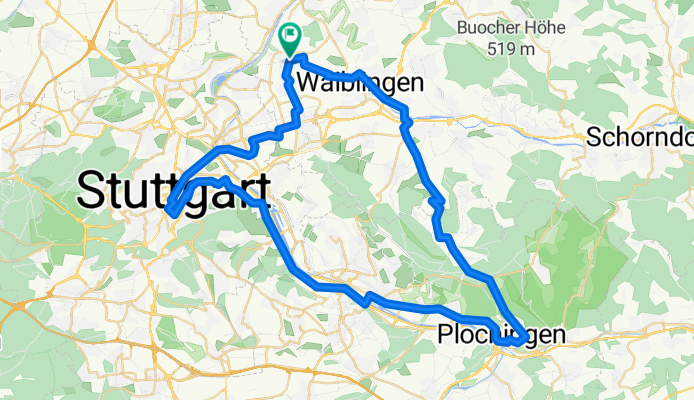 Oeffingen-Schurwald-Plochingen-Stuttgart