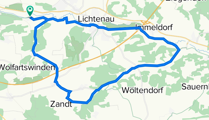 Rundtour "Fränkischer Mühlenradweg - südl. Teil"