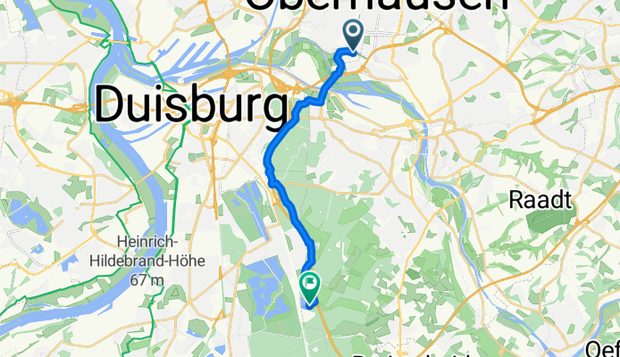 Von  Alstaden zur Bude am Entenfang