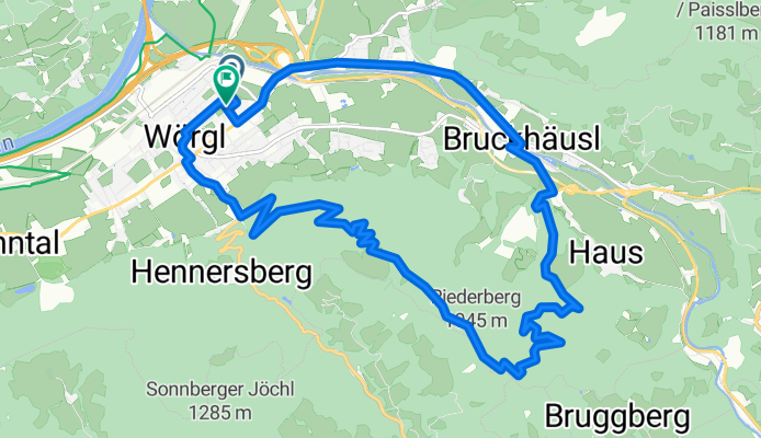 Wörgl - Bruckhäusl - Möslalm - Wörgl