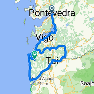 2ª eta R.N.11,2km Pontevedra ,Baiona, Alto do Monte da Groba 176,4