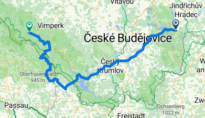 Trebon - Lipno - Kvilda