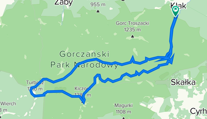 Gorce  -  Rzeki - Turbacz - Jaworzyna Kamienicka - Rzeki