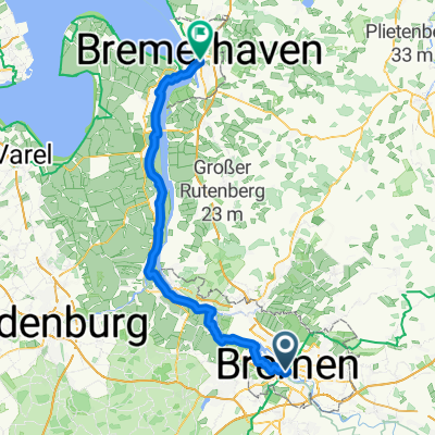  Weser-Radtour: Bremen - Bremerhaven