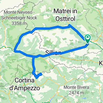 Lienz-Stallersattel-Drei Zinnen-Lienz