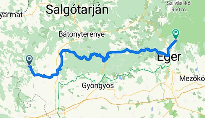 Bér-Felsőtárkány (Galyatetőn át)