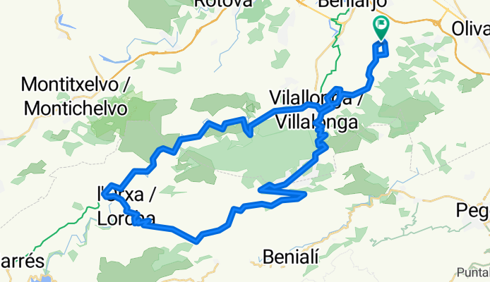 La Font d'En Carròs - L'Orxa (por la Llacuna i L'Almirall)