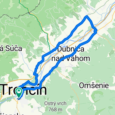 Trenčín - Dubnica - Ilava - Pruské - Nemšová - Skalka n. V. - Trenčín