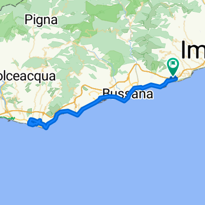 Cipressa-Bordighera 65 km 800 Hm