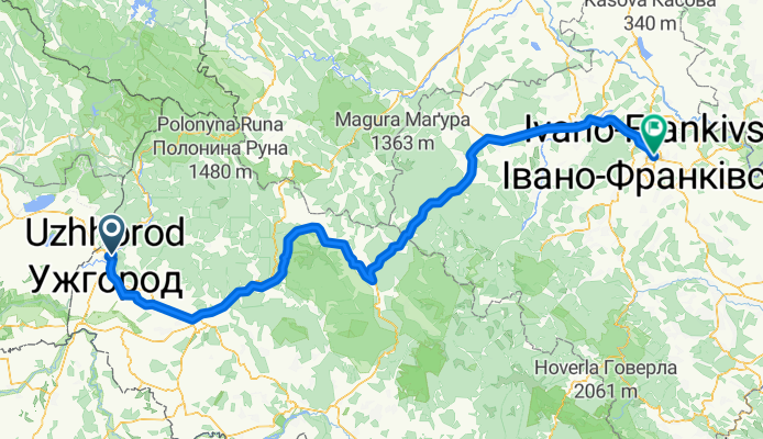 Ужгород - Франківськ