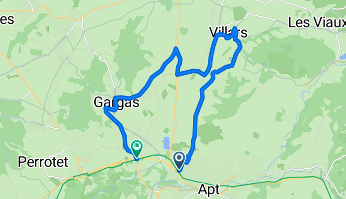 Itinéraire 1 Ocres: Plan d'eau, Villars, Gargas