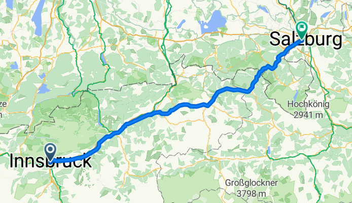 Innsbruck to Salzburg