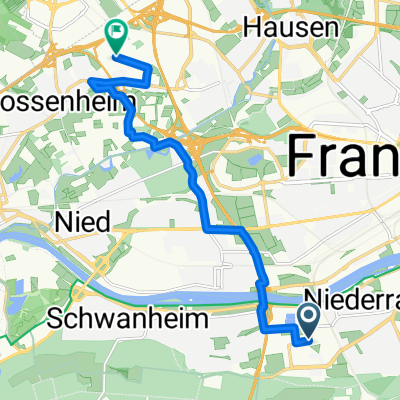 Bürostadt Niederrad - Frankfurt Sossenheim (IBM)