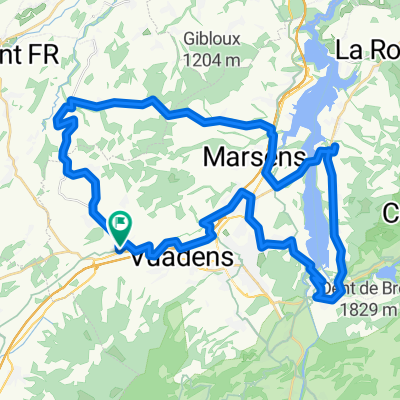 Vaulruz - Vaulruz par le Chtelard - Corbière - Bulle