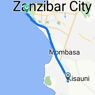 Zanzibar Airport - Stone town
