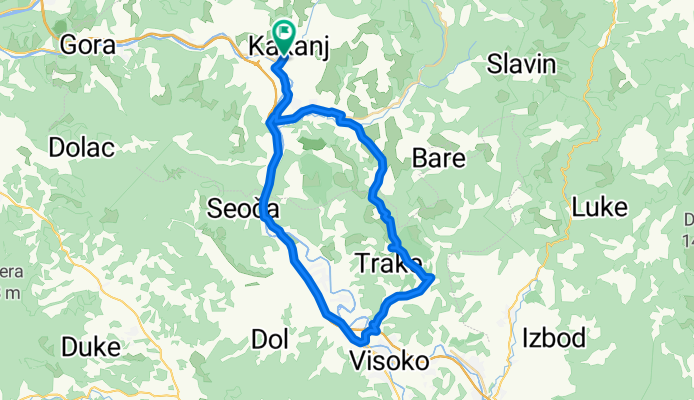 Kakanj-Visoko-Gračanica-Trnovci-Bištrani-Kakanj
