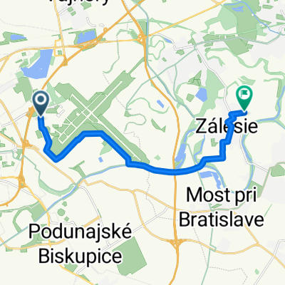 Letisko - Janovce - cez Zalesie skratkou