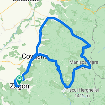 Zagon - Covasna - Comandau - Lacauti - Ghelinta - Zagon
