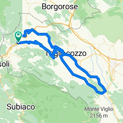 Percorso n 46 Carsoli - Tagliacozzo - Castellafiume - Capistrello - Tagliacozzo - Carsoli