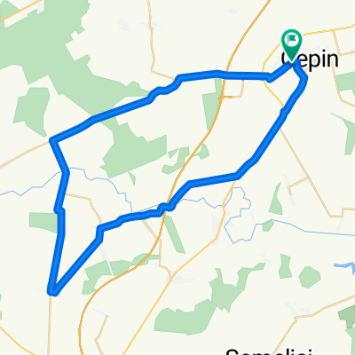Route Čepin - Gorjani