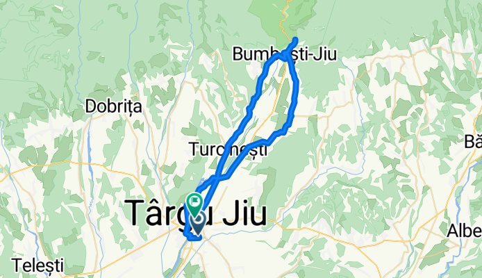 Tg-Jiu - Turcinesti - Sambotin - Bumbesti-Jiu - Visina - Bumbesti-Jiu - Tetila - Curtisoara - Tg-Jiu