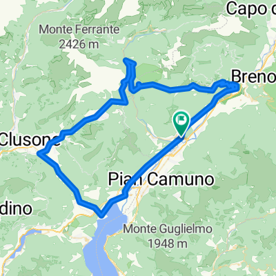 Bergamasker Alpen '13, gepl. Tour3: Boario Terme - Croce di Salven - Pso. Presolano - Clusone - Lago d'Iseo - B.T.