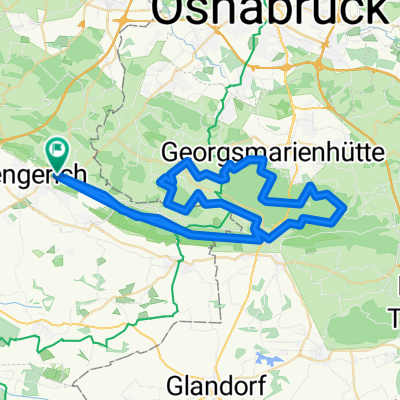 Lengerich - Bad Iburg - kl. Ahornweg - Bad Iburg - Lengerich