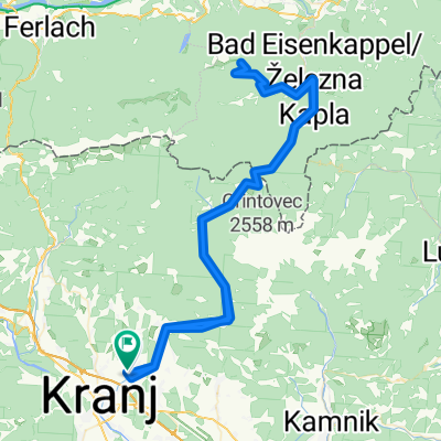 Kranj-Jezersko-HochObir-Jezersko-Kranj